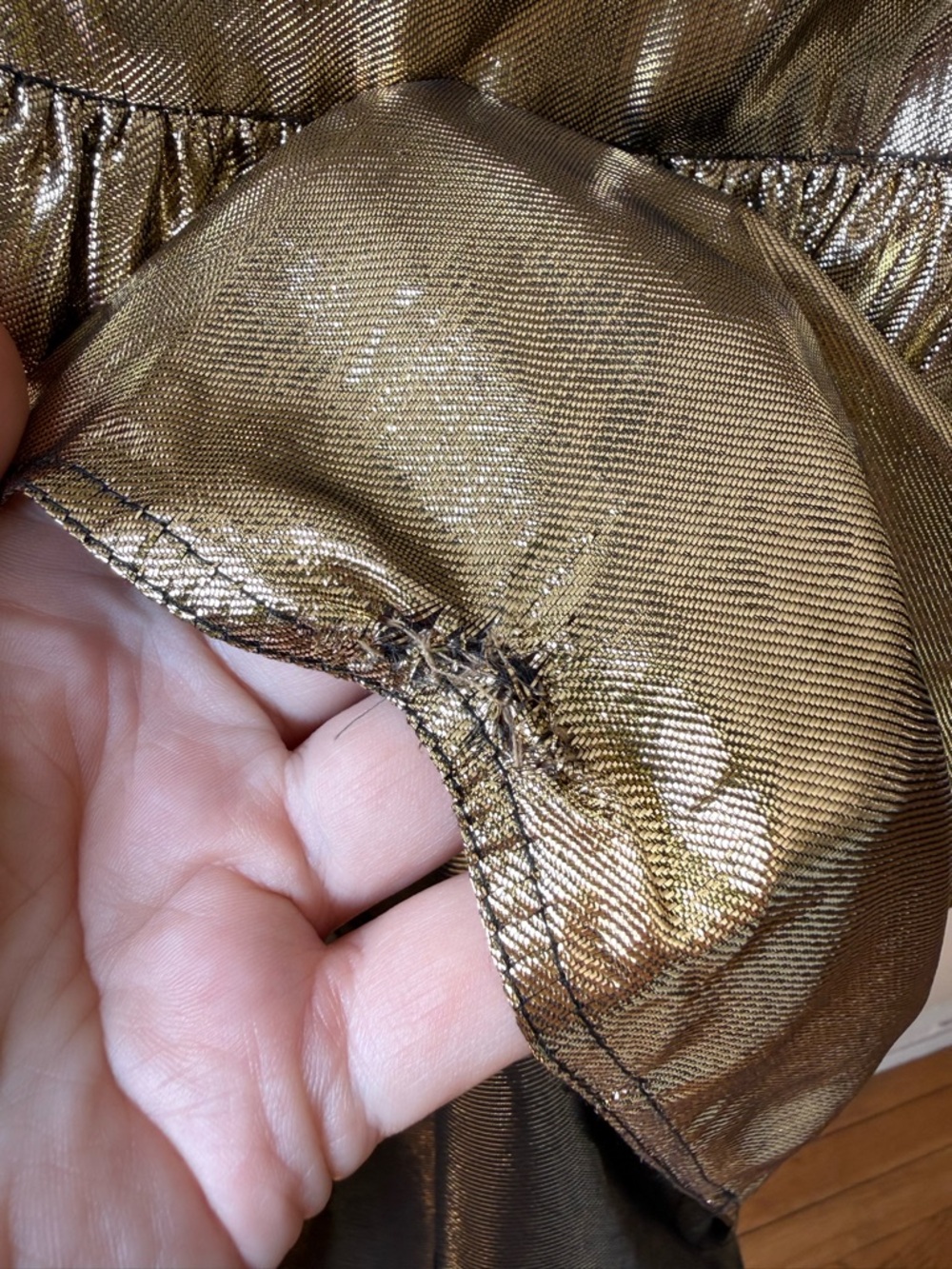 vintage lamé skirt - Picture 8 of 8